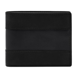 Fossil Everett Men's Wallet Leather Bifold Black 4.5" L x 1" W x 3.5" H ML4397001, black