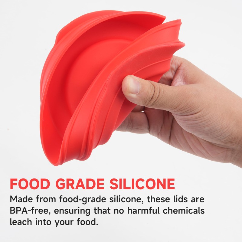 Silicone Replacement Lid Only Fit For Anchor Hocking 2-Cup/500 ML