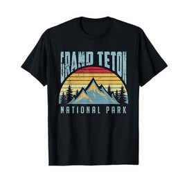 Vintage Retro Grand Teton National Park Wyoming T Shirt T-Shirt