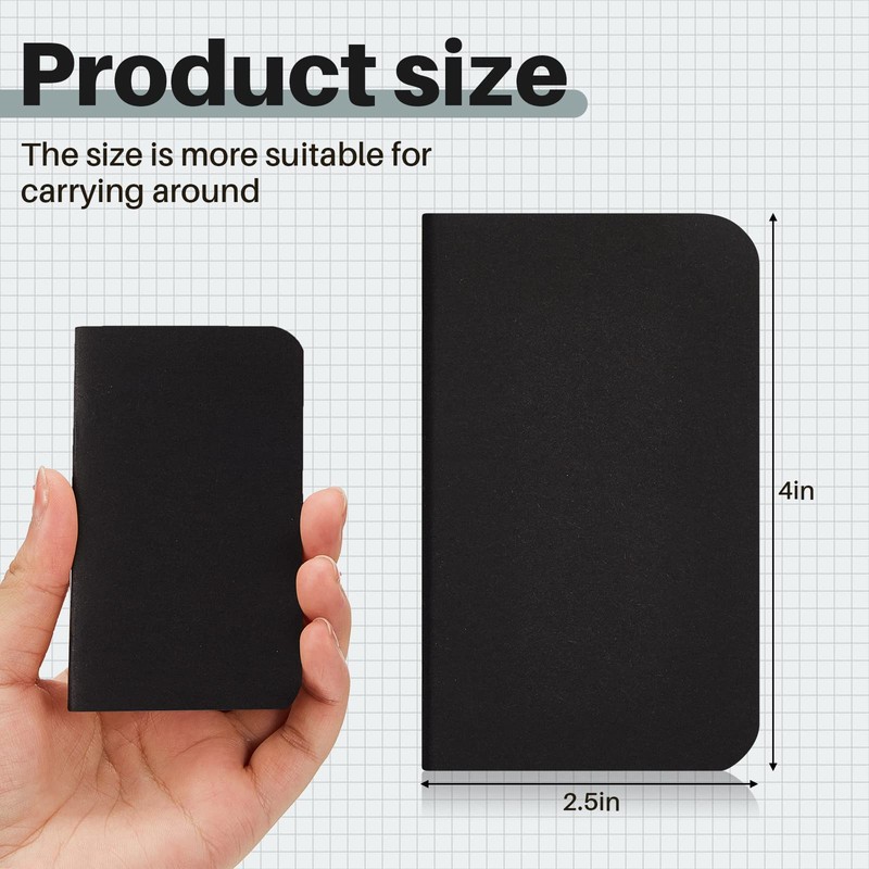 Outus 36 Pcs Pocket Notebook Mini Journal 2.5" x 4"