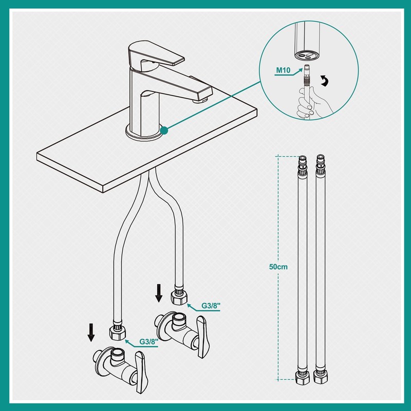 Joho Washbasin Fitting, Cold Water Tap