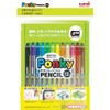 Mitsubishi Pencils K800PK12CLT PONKY PENCIL Colored Pencils Set of 12