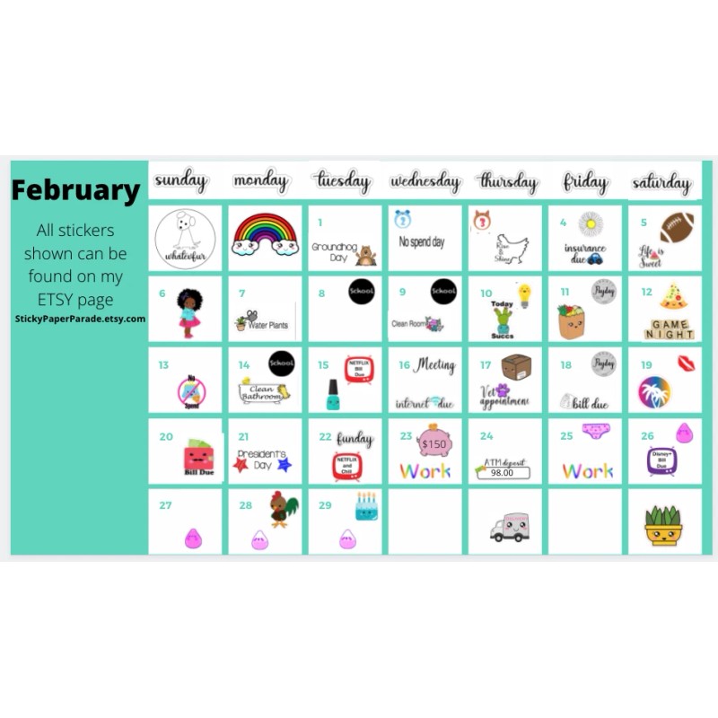 Homemade Payday Planner Stickers #08 / Planner Stickers  / Journal
