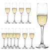 YARYOUNG Champagne Flute Glasses Set of 12, 6 Oz Classic