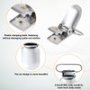 20pcs Silver Pacifier Suspender Clips, 0.98in Sheet Straps Holder Fasteners