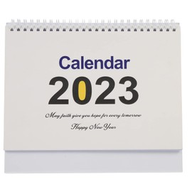 Zerodeko Decorative Desktop Calendar Creative Coil Design Monthly Planner for Home Office Sturdy Paper Easy Page Turning Adornment for Desk Organization