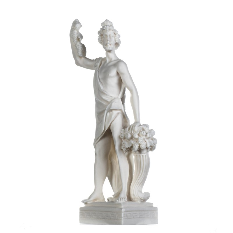 BeautifulGreekStatues Dionysus Statue Bacchus Greek God of Wine Grape-Harvest Alabaster