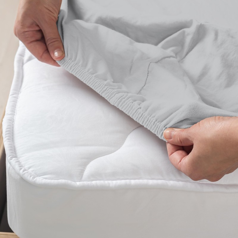 Purity Home 100% Cotton Fitted Sheet Single Bed 90 x