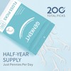 GENKENT Floss Picks, 200 Count Dental Floss Sticks, Tooth Picks