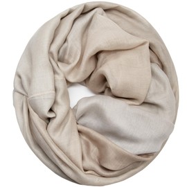 Glamexx24 01386 Women's Loop Winter Scarf Warm and Soft Tube Scarf Stripes Colour Gradient Cloth, 01385a8 Khaki