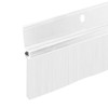 Aluminum & White Brush Door Sweep | Weatherproofing Solution for
