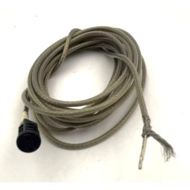 ECO Lighting Replacement nickel low voltage pendant G4 socket with 8' Field-Cuttable Wire
