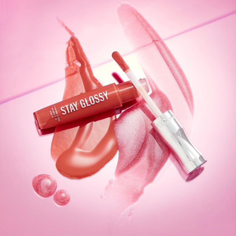 Rimmel Stay Glossy 6HR Brillo de labios, fecha nocturna, 0.18