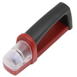 Chef Craft 1-Stone Knife Sharpener, Red