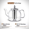 Hiware 1000ml Glass Teapot with Removable Infuser, Stovetop Safe Tea