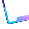 Bottom Cut OutLicense Plate Frame Neo Chrome Aurora Electroplating Burnt