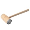 Meat Tenderizer Two Sides Meat Mallet with Wood Handle Heavy