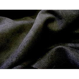 Faux Suede Suedette Fabric Material Stretchy Black, 1Mtr - 140cmx100cm