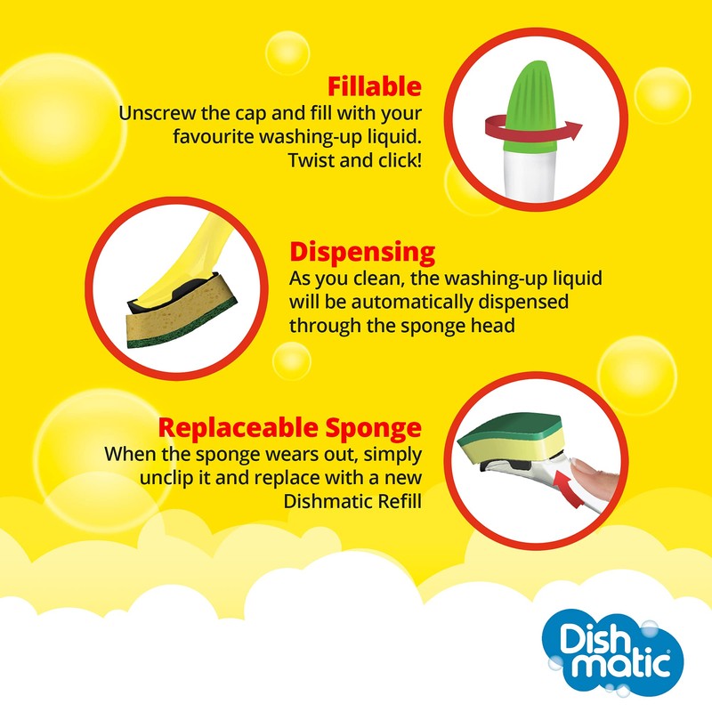 Dish Washing Up Brush (1 Piece)