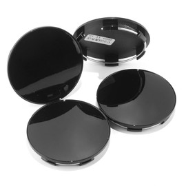GTownWorks 2.6in Wheel Center Caps 66mm ABS Plastic Wheel Center Hubcaps 4Pcs Universal Center Cover Replacement Color: Glossy Black
