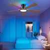 Ceiling Fans with Lights and Remote/APP Control, 52" Low Profile