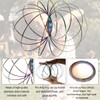 Flow Rings Toy, 3D Arm Spring Magic Flow Ring, Stainless