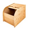DYNAMI Wooden Rice Storage Box, Dry Storage Container Bamboo Rice
