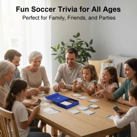 2026 Trivia Cards Game - 100 Educational Question Deck with 3 Difficulty Levels, Family Board Game Memorabilia Gift for Kids & Adults