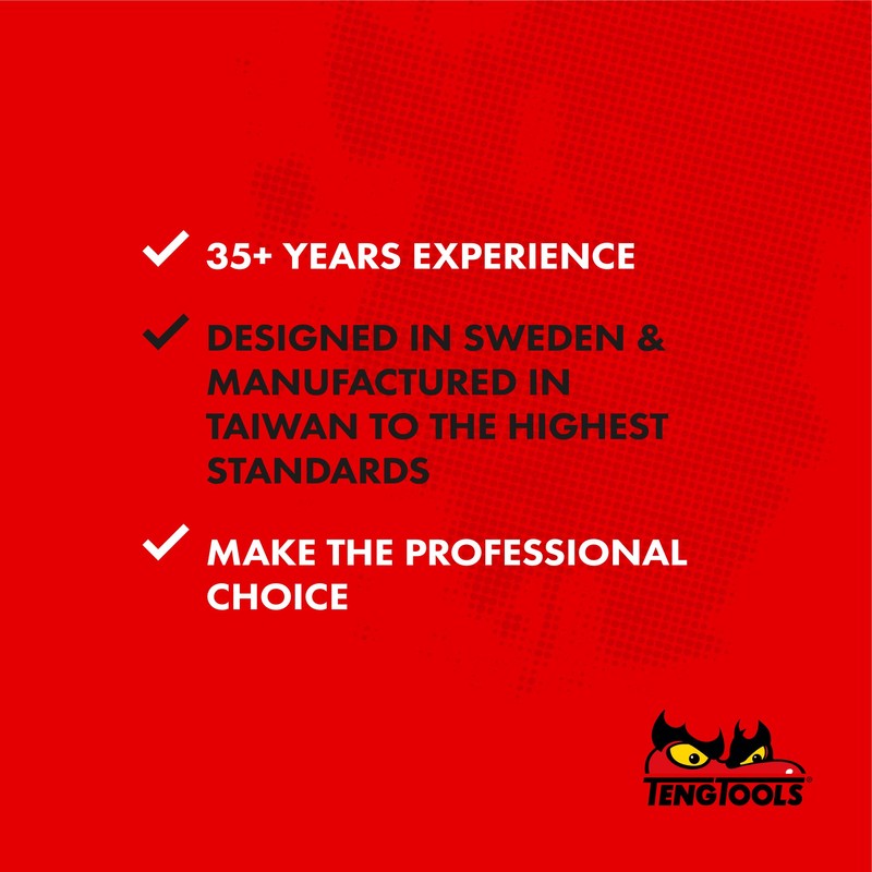 Teng M380516c Regular Socket 16mm 3/8 Square Drive, Silver