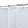 YISURE White Short Shower Curtain 40 inch Length, Small Fabric