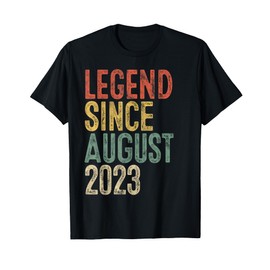 Legend 2023 2nd Birthday Gifts for Boy Girl 2 Year Old T-Shirt