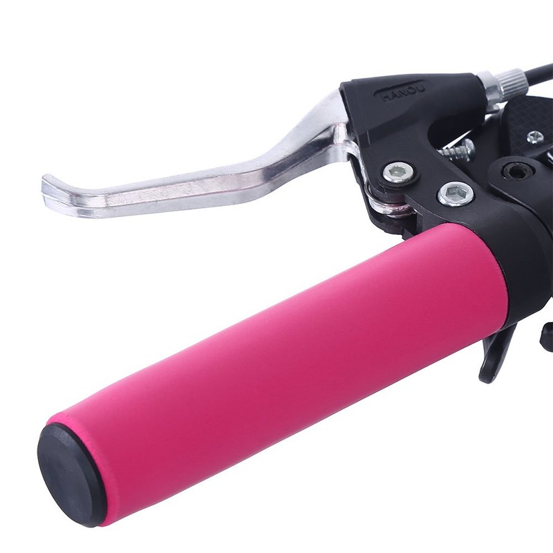 Bike Handlebar Grips, Soft Sponge Grips with End Cap for