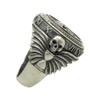 Sagittarius Sterling silver 925 memento mori zodiac skull horoscope men’s