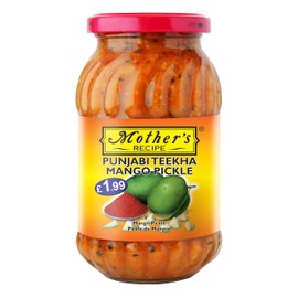 Mother's Recipe Punjabi Teekha Mango Pickle - 500g (Pack of 3) | Traditional Indian Flavors | Meal Enhancer | Hot Mango Pickle