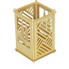 Metal Pen Holder Multifunctional Easy Assembly Glossy Golden Surface Plating