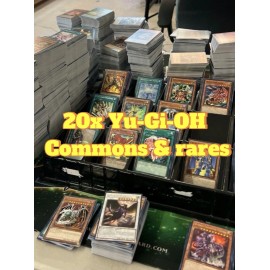 20x Yu-Gi-Oh Cards: Assorted Bulk Common & Rare NM No Duplicates!