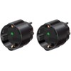 Brennenstuhl Travel Plug/Adapter Protective Contact for USA, Japan, Black, 1508550,