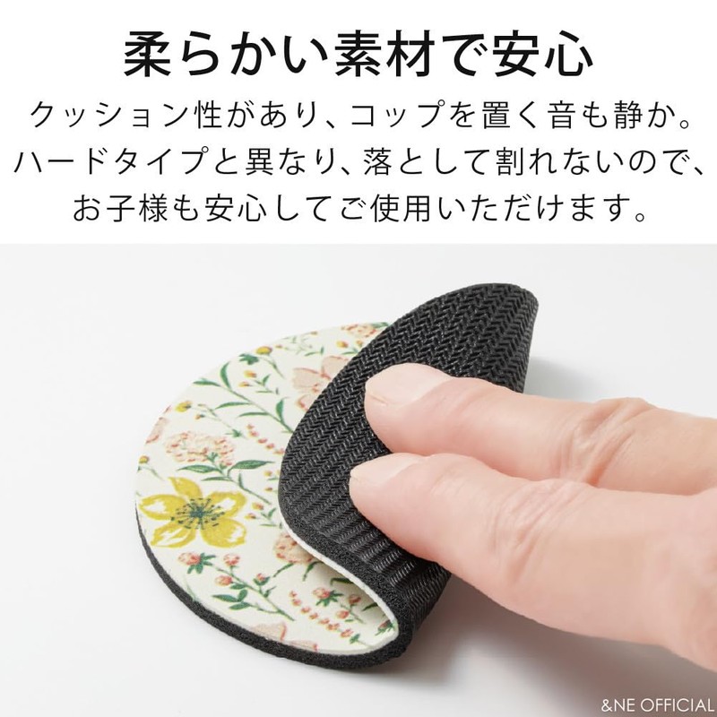 &NE NEO-391S-RDMB LavaStone Soft Print Red Marble LavaStone Coaster Diameter