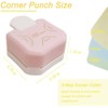 Povxlum 3 Pieces Corner Punch Corner Cutter Pattern Corner Punch