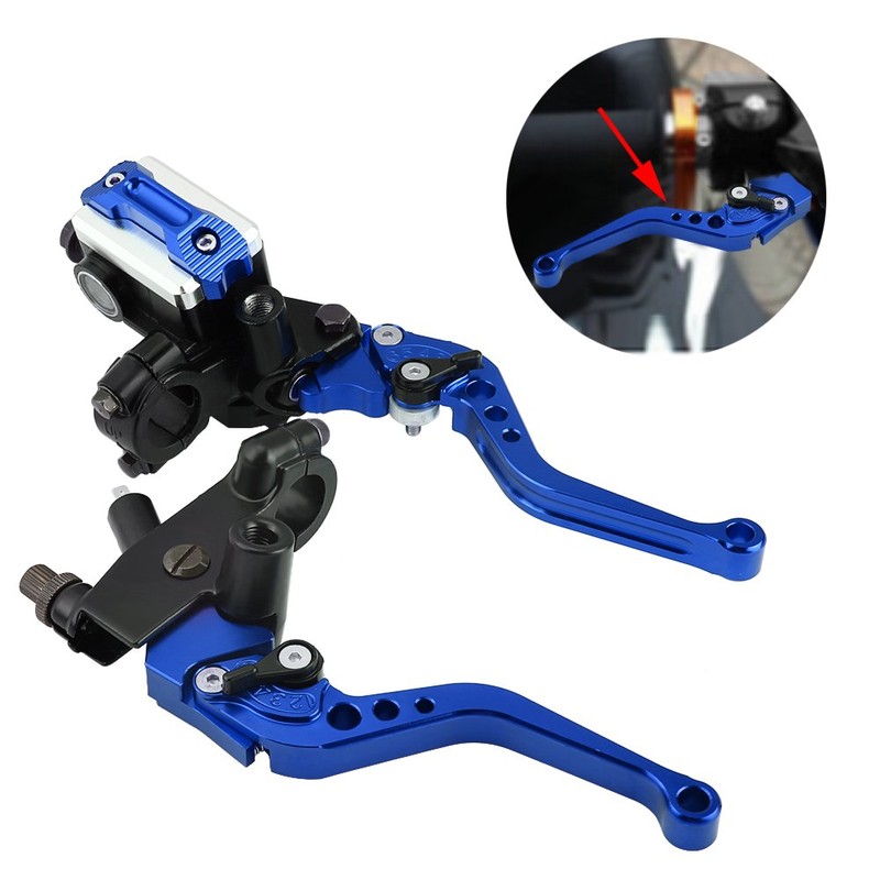 1 Pair Adjustable Break and Clutch Levers, 7/8" Universal Motorcycle