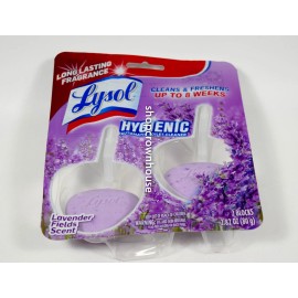 3 Lysol LAVENDER FIELDS SCENT Hygienic Automatic Toilet Bowl Cleaner 6 total