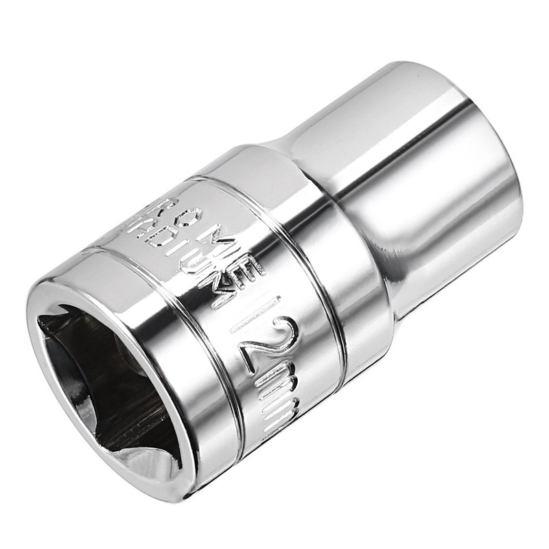 uxcell 1/2-Inch Drive 12mm 6-Point Shallow Socket, Metric, Cr-V