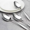 Gitany 6 Pieces Table Serving Spoons Set, Stainless Steel Large