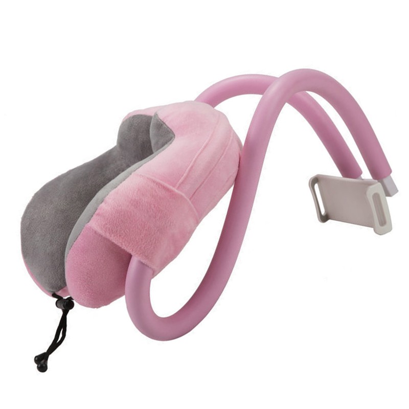 Neck Pillow Phone Holder U Shaped Pillow with Lazy Phone