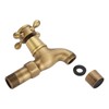 Wall Mounted Vintage Solid Brass Faucet Single Cold Water Tape