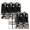 HZE Garment Bags for Hanging Clothes, 38.6” 6 Packs Garment