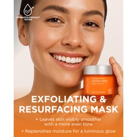 Andalou Naturals Pumpkin Honey Glycolic Mask (NEW FORMULA) - Exfoliating Face Mask with Glycolic Acid, Vitamin C for a Radiant Glow - Gentle Exfoliant Removes Dirt & Dry Skin Cells - 1.7 fl oz