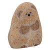 AB Tools Small Teddy Bear River Rock Hand Carved Stone