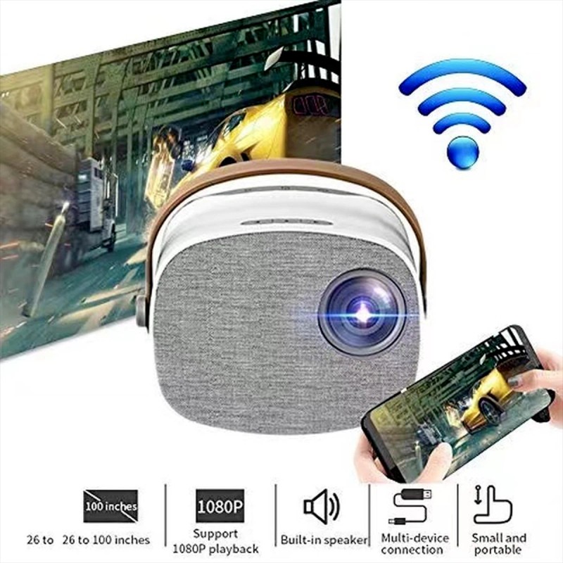 Smart 1080P Projector 4K Supported WiFi Home Theater