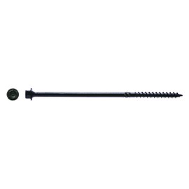 Big Timber BL146-25#14 x 6 in. Hex Head Black Log Screws (25-Pack)
